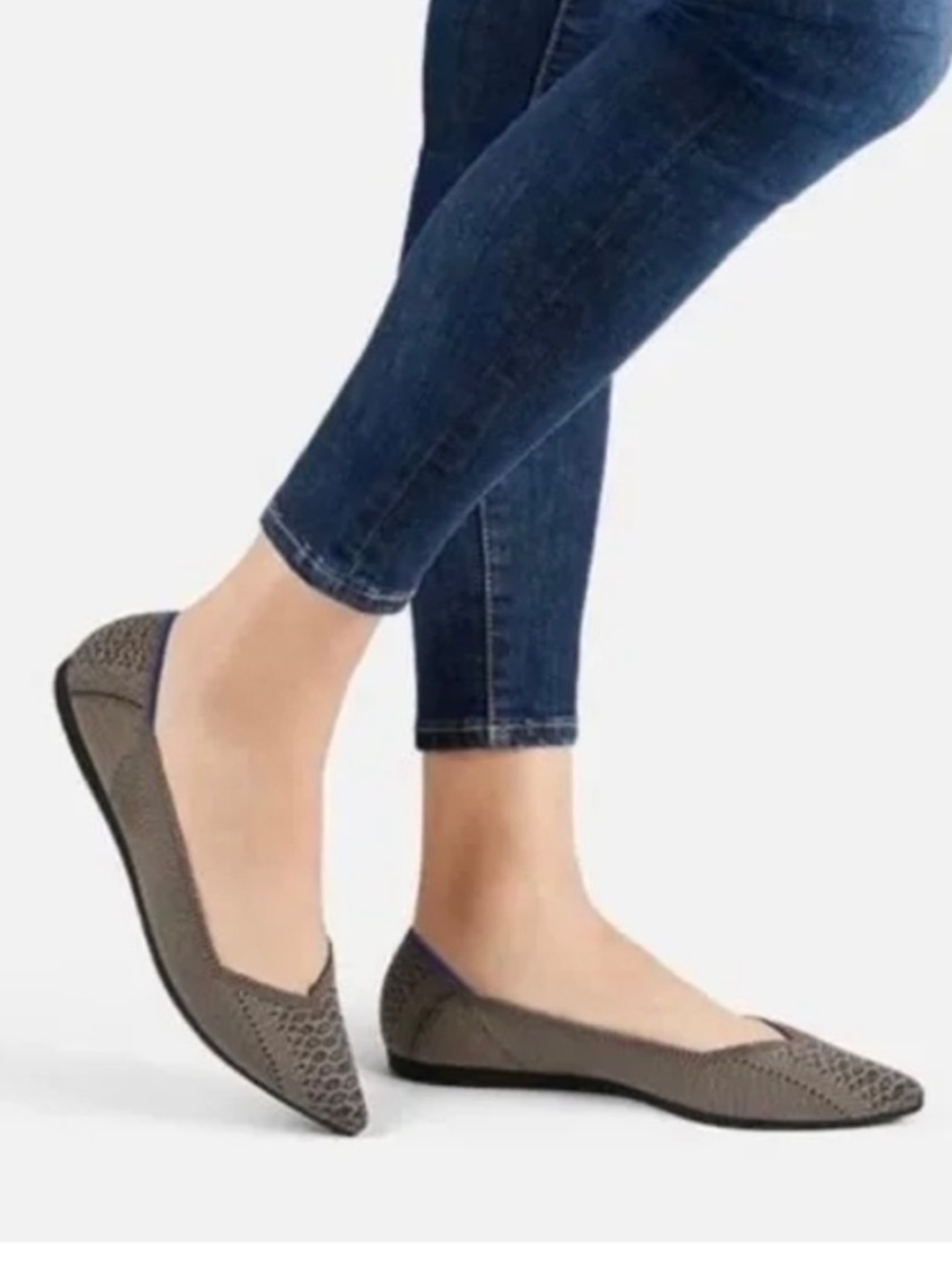 Rothy’s Walnut Python pointed flats - Picture 2 of 13